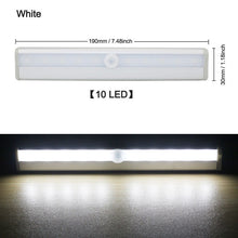 Load image into Gallery viewer, Wireless LED Under Cabinet Light PIR Motion Sensor Lamp 6/10 LEDs for Wardrobe Cupboard Closet Kitchen Lighting Led Night Light